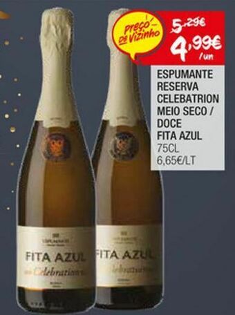 Spar Espumante fita azul promoção