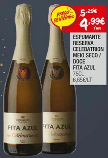 Spar Espumante fita azul promoção