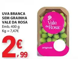 E.Leclerc Uva branca sem grainha vale da rosa promoção