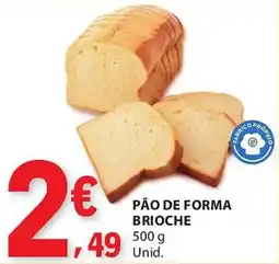 E.Leclerc Pão de forma brioche promoção