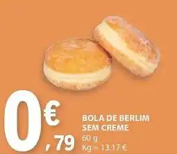 E.Leclerc Bola de berlim sem creme promoção