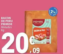 E.Leclerc Bacon de peru primor metades promoção