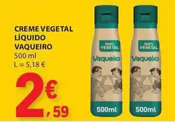 E.Leclerc Creme vegetal líquido vaqueiro promoção