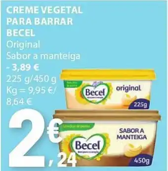 E.Leclerc Creme vegetal para barrar becel promoção