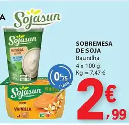 E.Leclerc Sobremesa de soja promoção