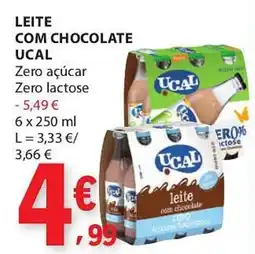 E.Leclerc Leite com chocolate ucal promoção