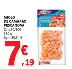 E.Leclerc Miolo de camarão pescanova promoção