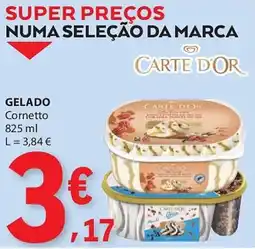 E.Leclerc Gelado cornetto carte d'or promoção