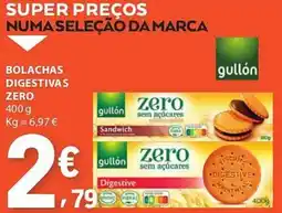 E.Leclerc BOLACHAS DIGESTIVAS zero gullón promoção