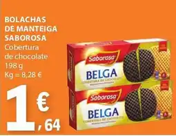 E.Leclerc Bolachas de manteiga saborosa cobertura de chocolate promoção