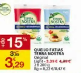 Queijo fatiado terra nostra