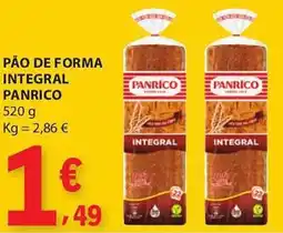 E.Leclerc Pão de forma integral panrico promoção