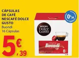 E.Leclerc Cápsulas de café nescafé dolce gusto promoção