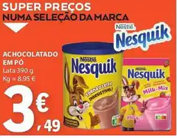 E.Leclerc Achocolatado em pó nestle nesquik promoção