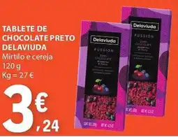 E.Leclerc Tablete de chocolate preto delaviuda promoção