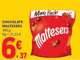 E.Leclerc Chocolate maltesers promoção