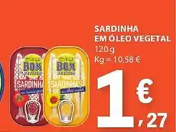 E.Leclerc Sardinha em óleo vegetal promoção