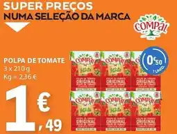 E.Leclerc Polpa de tomate compal promoção
