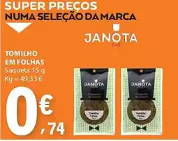 E.Leclerc Tomilho em folhas saqueta promoção