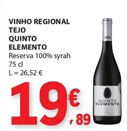 E.Leclerc Vinho regional tejo quinto elemento promoção