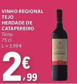 E.Leclerc Vinho regional tejo herdade de catapereiro promoção
