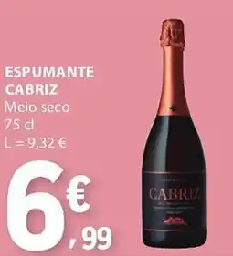 E.Leclerc Espumante cabriz meio seco promoção