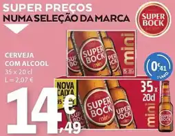 E.Leclerc Cerveja com alcool super bock promoção