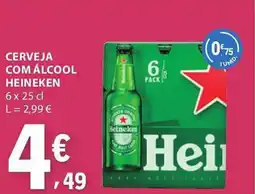 E.Leclerc Cerveja com álcool heineken promoção