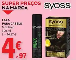 E.Leclerc Laca para cabelo syoss promoção