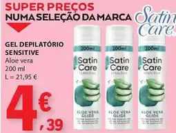 E.Leclerc Gel depilatório sensitive sattin care promoção
