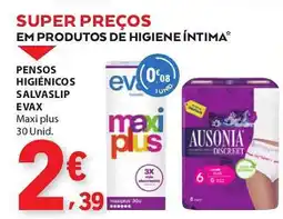 E.Leclerc Pensos higiénicos salvaslip evax promoção