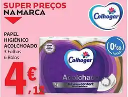 E.Leclerc Papel higiénico acolchoado colhogar promoção