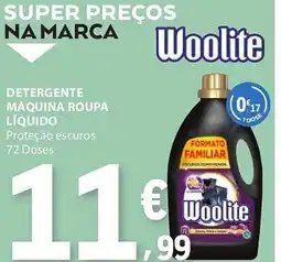 E.Leclerc Detergente máquina roupa líquido woolite promoção
