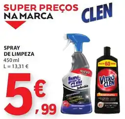 E.Leclerc Spray de limpeza clen promoção