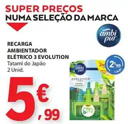 E.Leclerc Recarga ambientador elétrico 3 evolution ambi pur promoção