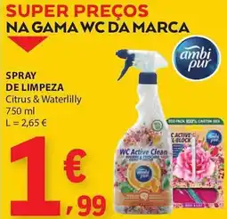 E.Leclerc Spray de limpeza ambi pur promoção