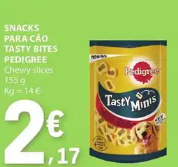 E.Leclerc Snacks para cão tasty bites pedigree promoção