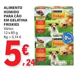 E.Leclerc Alimento húmido para cão em gelatina friskies promoção