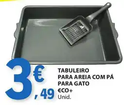 E.Leclerc Tabuleiro para areia com pá para gato €co+ unid. promoção
