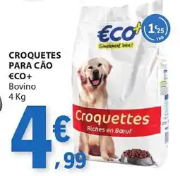 E.Leclerc Croquetes para cão €co+ bovino promoção
