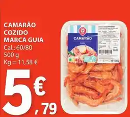 E.Leclerc Camarão cozido marca guia promoção