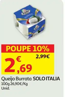 Minipreço Queijo Burrata SOLO ITALIA promoção
