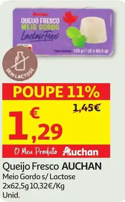 Minipreço Queijo Fresco AUCHAN promoção