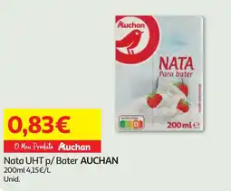 Minipreço Nata UHT p/ Bater AUCHAN promoção