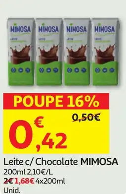 Minipreço Leite c/Chocolate MIMOSA promoção