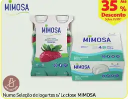 Minipreço Numa Seleção de logurtes s/Lactose MIMOSA promoção