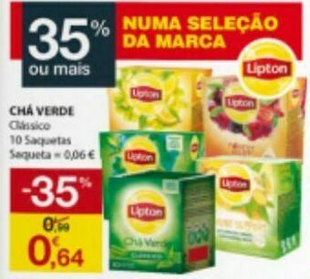 E.Leclerc Chá verde lipton promoção