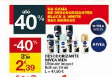 E.Leclerc Desodorizante nivea  men promoção