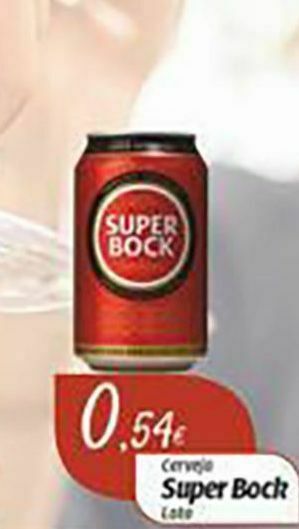 Miranda Supermercados Lata de cerveja super bock promoção