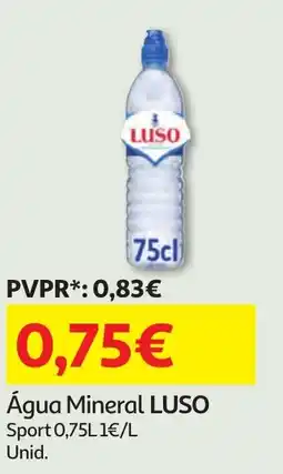 Minipreço Água Mineral LUSO promoção